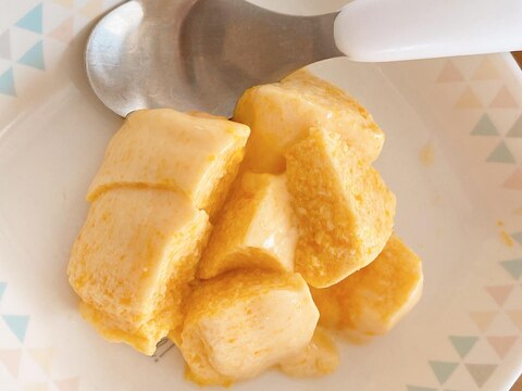 離乳食おやつに♪レンジで作るかぼちゃプリン